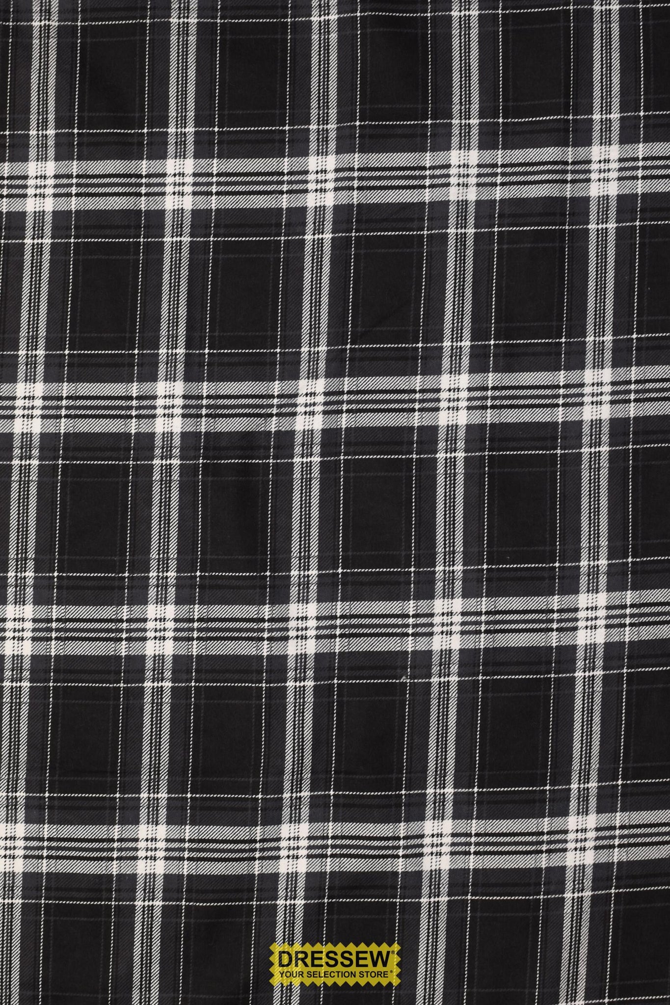 Plaid Flannelette Black / White