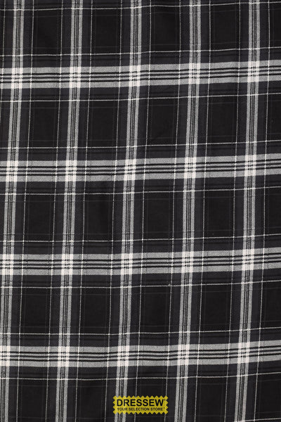Plaid Flannelette Black / White