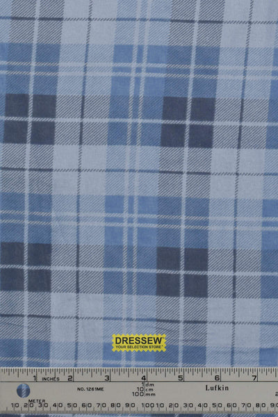 Plaid Flannelette Denim Mix