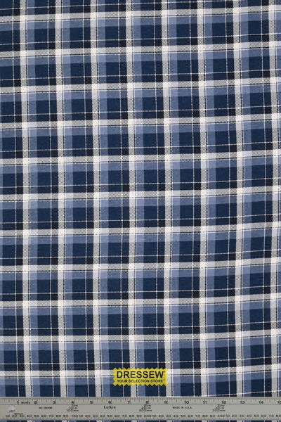 Plaid Flannelette Denim / White