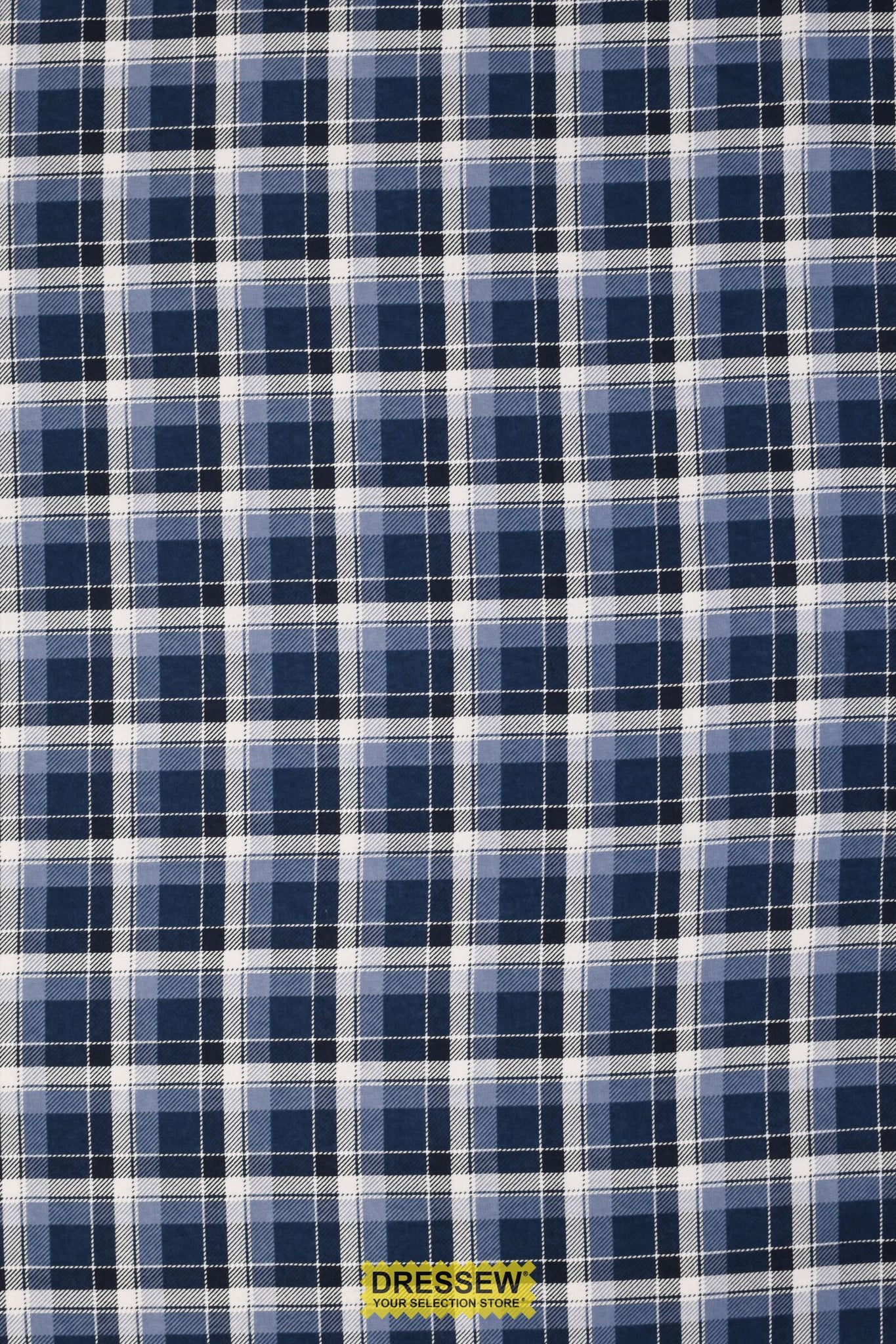 Plaid Flannelette Denim / White