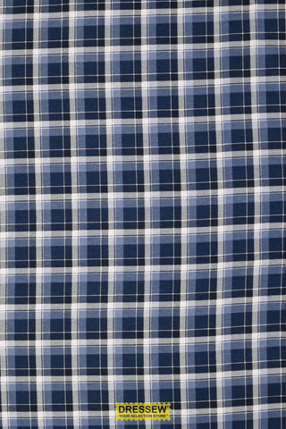 Plaid Flannelette Denim / White
