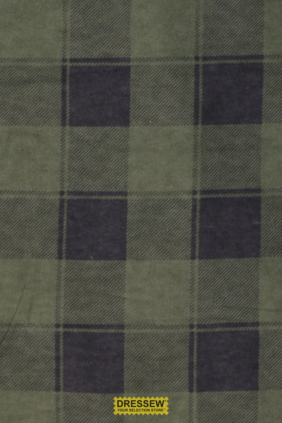 Plaid Flannelette Evergreen / Coal