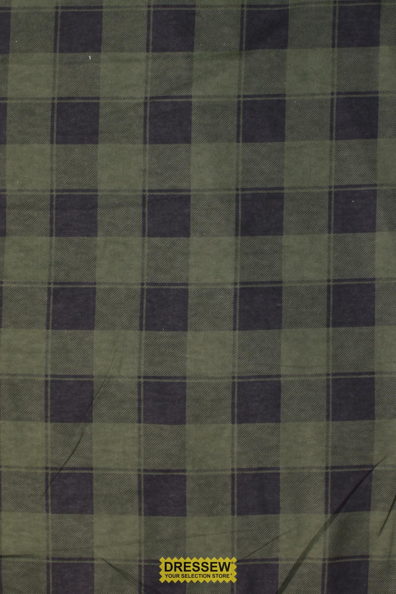 Plaid Flannelette Evergreen / Coal