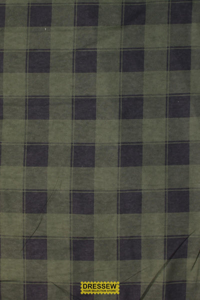 Plaid Flannelette Evergreen / Coal