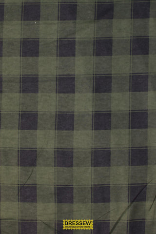 Plaid Flannelette Evergreen / Coal