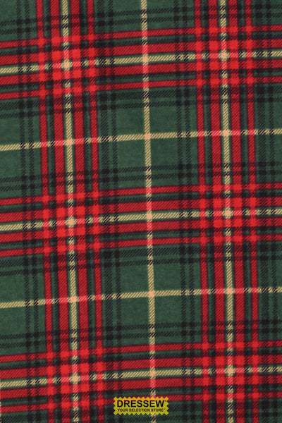 Plaid Flannelette Forest / Red