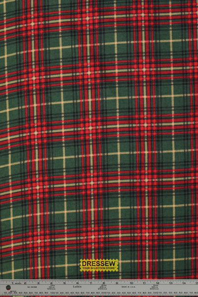 Plaid Flannelette Forest / Red