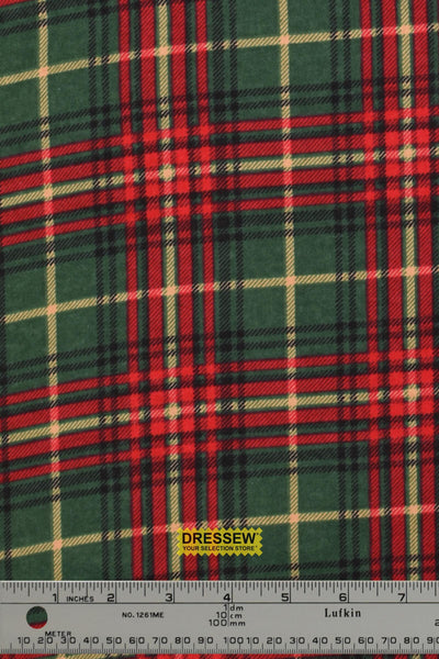 Plaid Flannelette Forest / Red