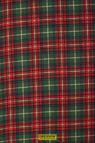 Plaid Flannelette Forest / Red
