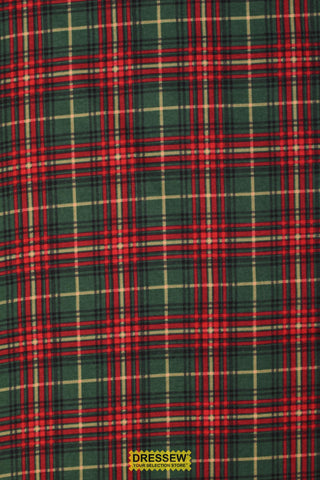 Plaid Flannelette Forest / Red