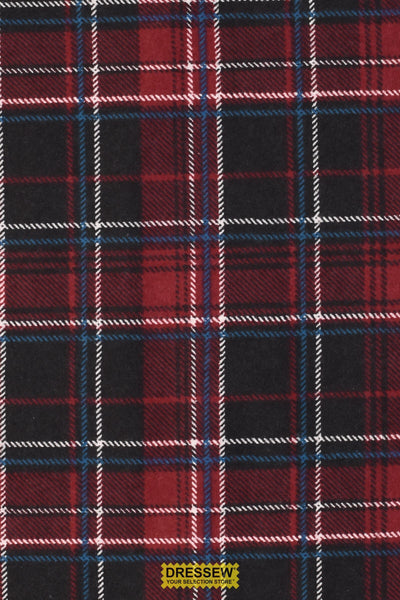 Plaid Flannelette Maroon / Black