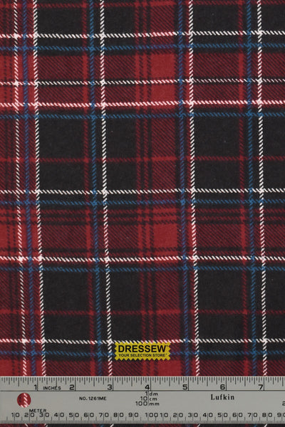 Plaid Flannelette Maroon / Black