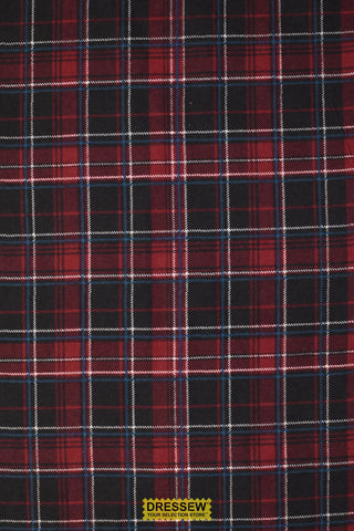 Plaid Flannelette Maroon / Black
