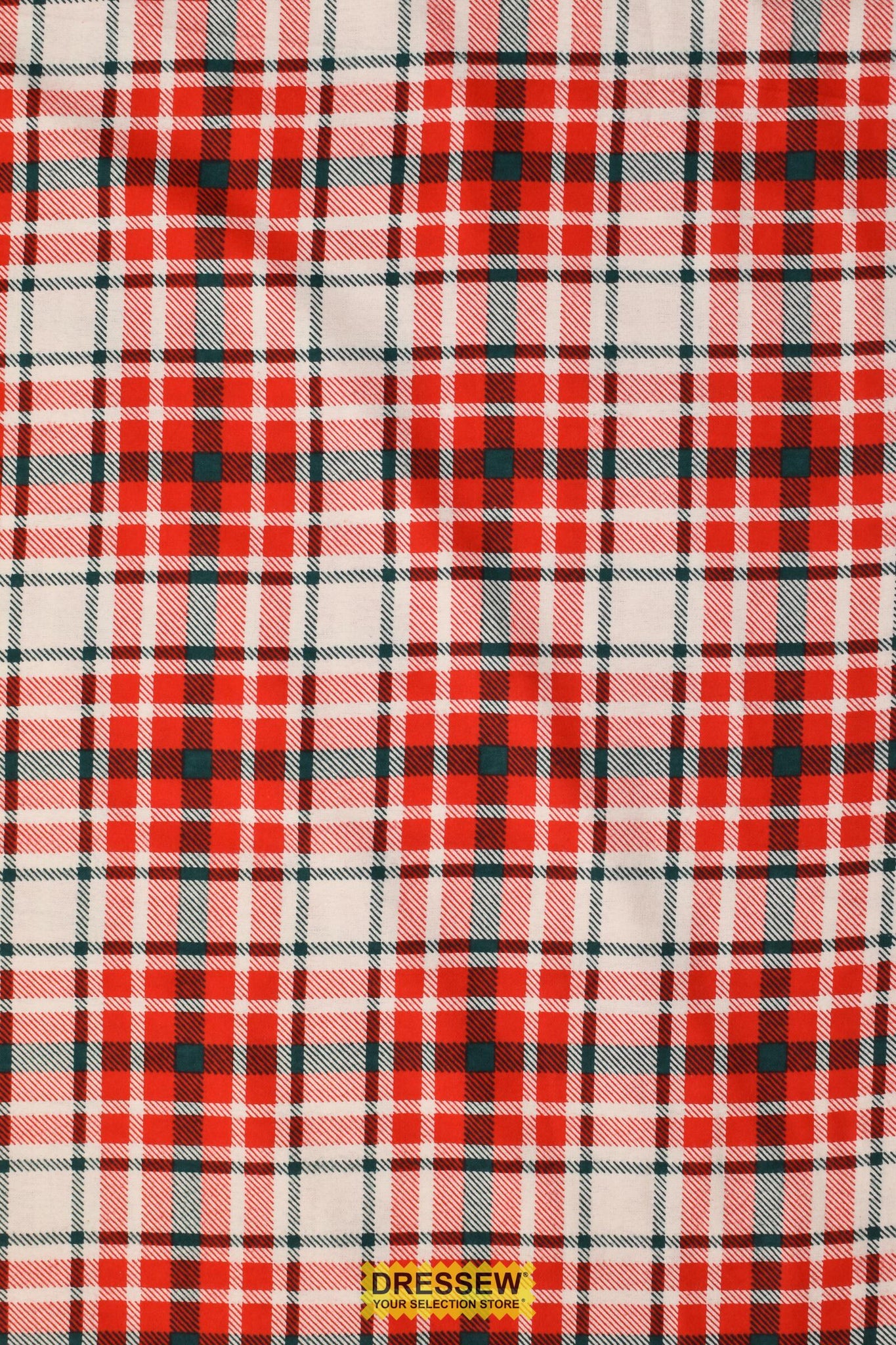 Plaid Flannelette Red / White / Green