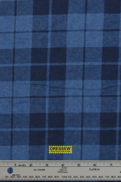 Plaid Flannelette Royal / Navy