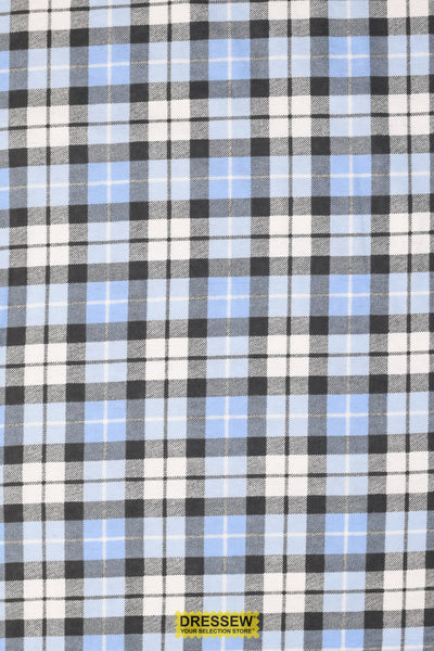 Plaid Flannelette Sky / Coal / White