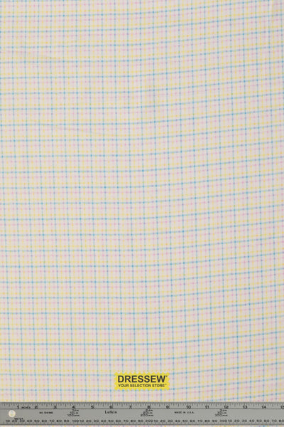 Plaid Flannelette White / Turquoise / Pink