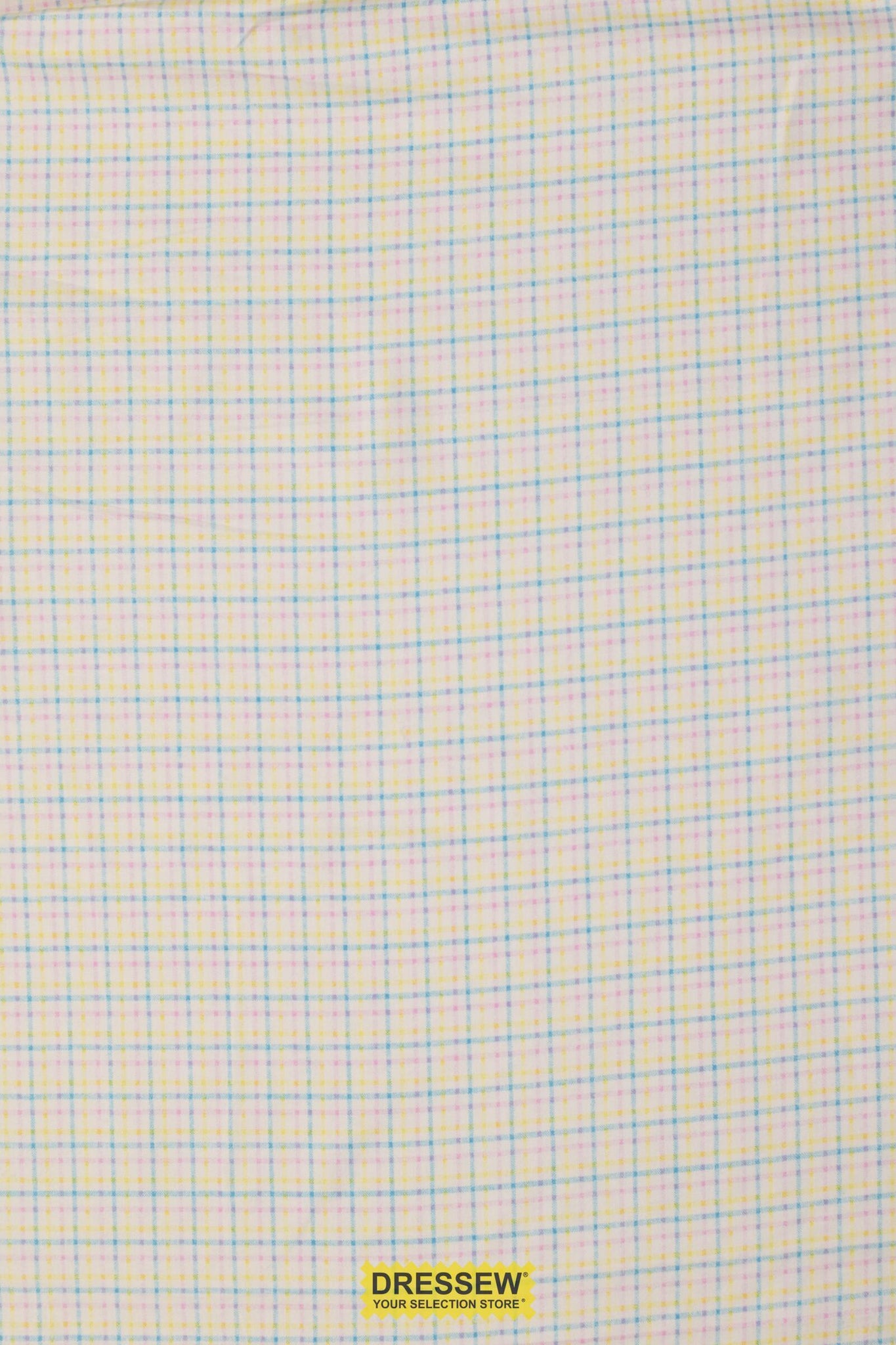 Plaid Flannelette White / Turquoise / Pink