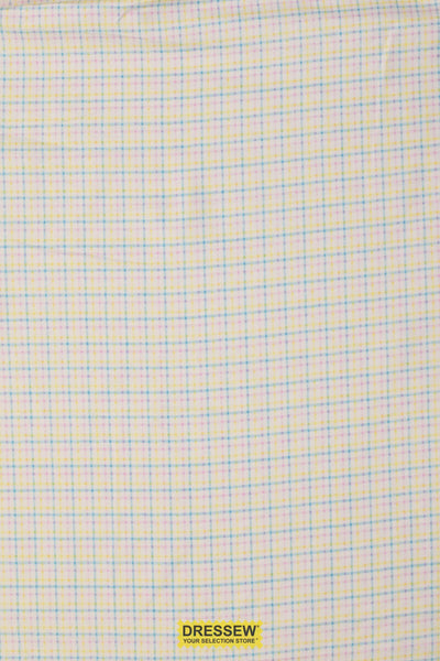 Plaid Flannelette White / Turquoise / Pink