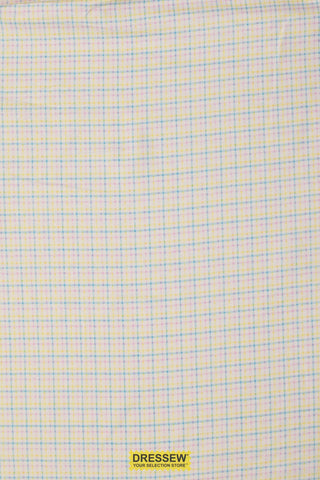 Plaid Flannelette White / Turquoise / Pink