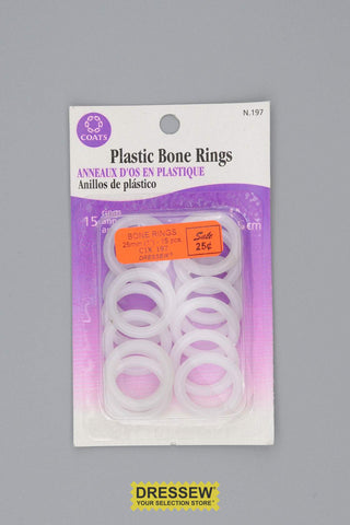 Plastic Bone Rings 25mm (1")
