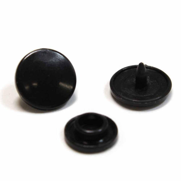 Plastic Snaps 11mm (7/16") Black