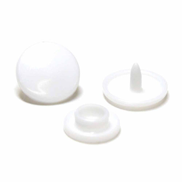 Plastic Snaps 11mm (7/16") White