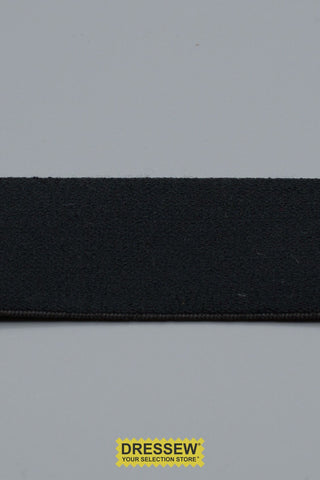 Plush Elastic 38mm (1-1/2") Black