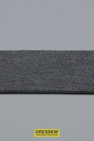 Plush Elastic 38mm (1-1/2") Grey