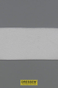 Plush Elastic 38mm (1-1/2") White