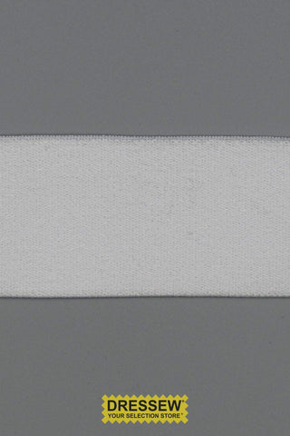 Plush Elastic 38mm (1-1/2") White