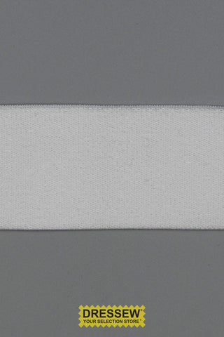 Plush Elastic 38mm (1-1/2") White