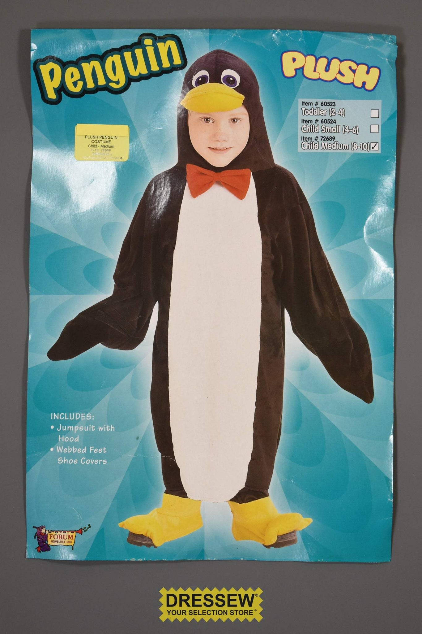 Plush Penguin Costume Child - Medium