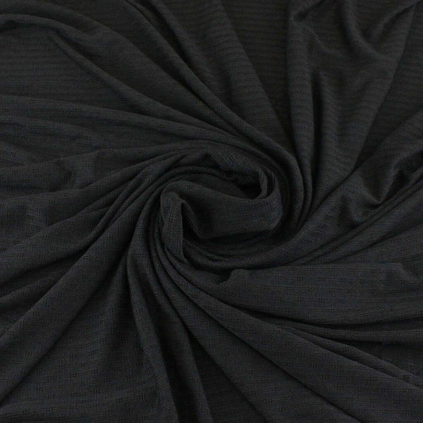 Pointelle Lycra Jersey Black