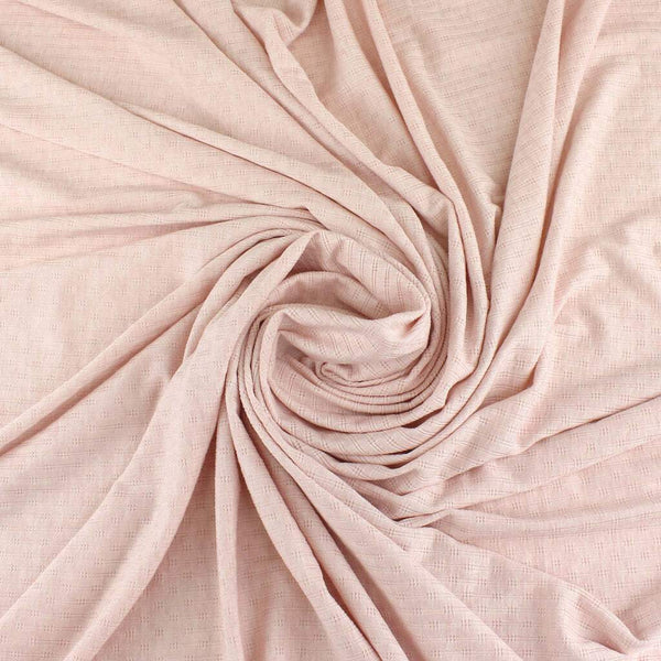 Pointelle Lycra Jersey Soft Pink