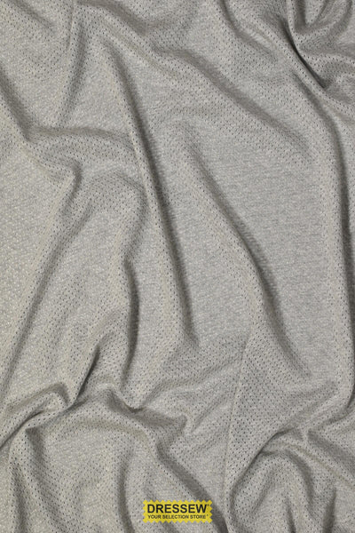 Pointelle Mesh Heather Grey