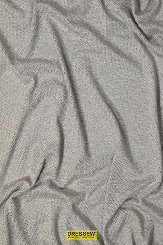 Pointelle Mesh Heather Grey