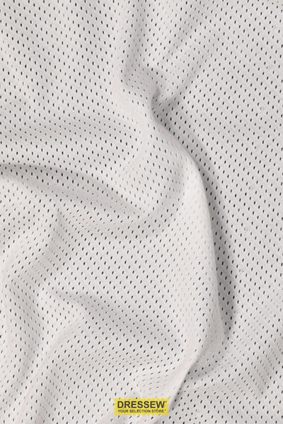 Pointelle Mesh White