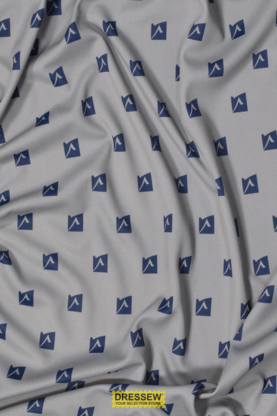 Poly Interlock Print Grey / Navy