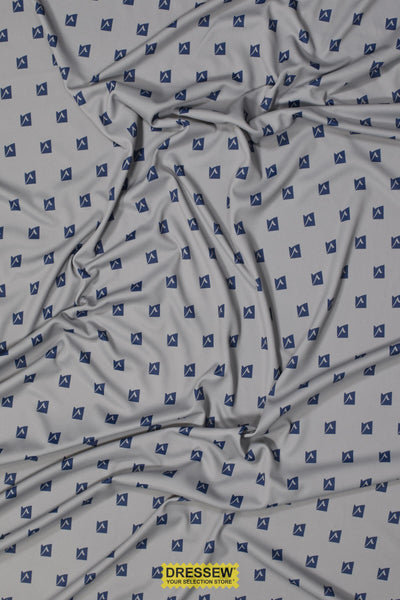 Poly Interlock Print Grey / Navy