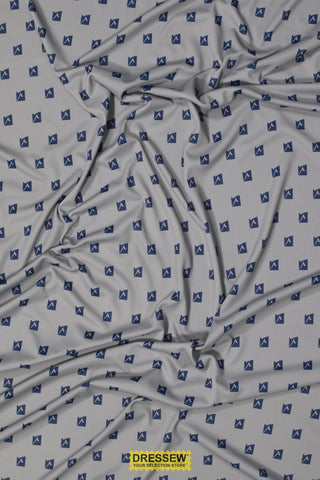 Poly Interlock Print Grey / Navy