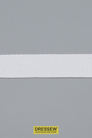 Poly Twill Tape 25mm (1") White