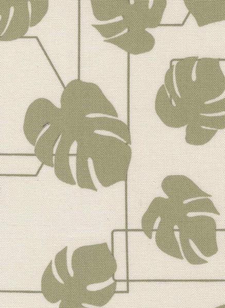 Potted Canvas Monstera Geo By Kiley's Quilt Room For Moda Stone