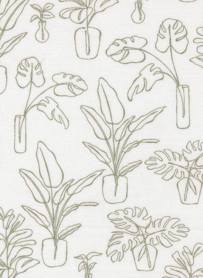 Potted Indoor Jungle By Kiley's Quilt Room For Moda Cream