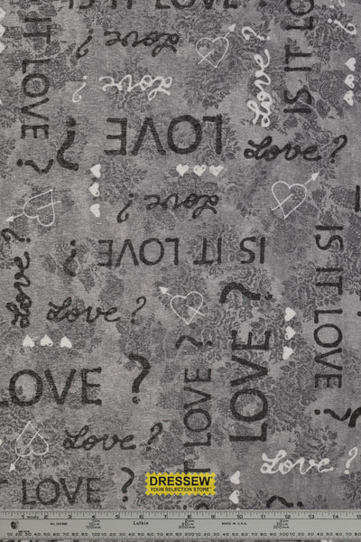 Printed Knit Grey / Black