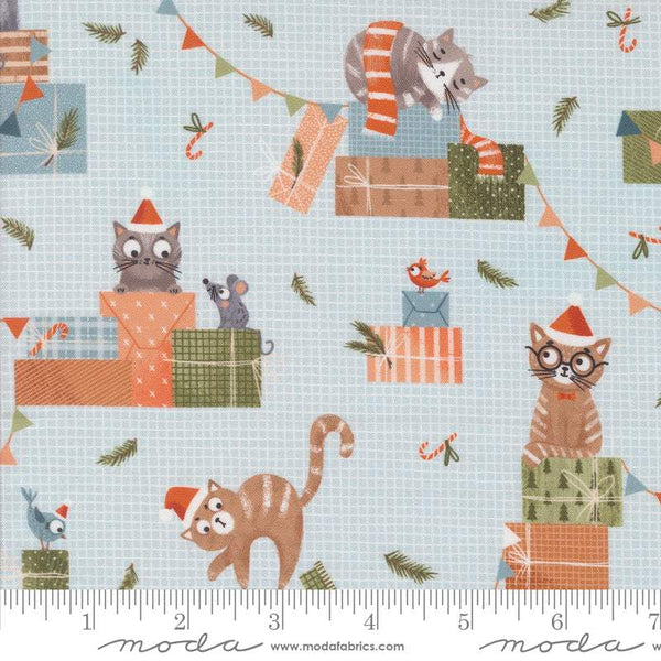 Purrfect Christmas Novelty Cats By Elena Amo For Moda Frost