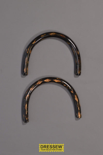 Purse Handles Dark Marble Pattern