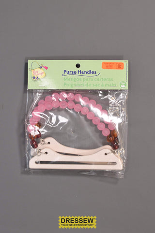Purse Handles Pink Beads