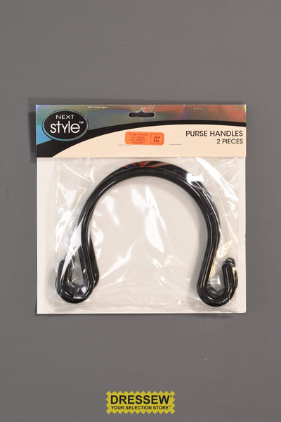 Purse Handles Swirl Black